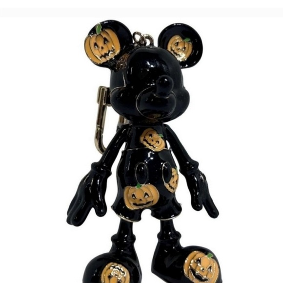 Disney X Baublebar Mickey Mouse Pumpkin Jack-O-Lantern Halloween Bag Charm NIB - Picture 1 of 3